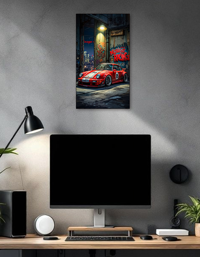 Midnight Racing Poster Midnight Racing – Porsche Street Legend Poster - Comic Store